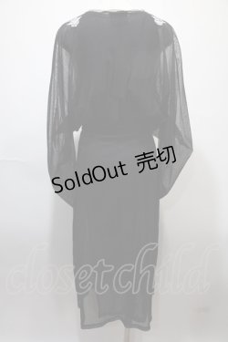 画像2: Ozz On /レイヤードワンピース  黒ｘグレー Y-25-02-13-224-OO-OP-AS-ZS