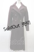 axes femme / 薔薇レース襟コート  ワイン Y-25-02-13-225-AX-CO-SZ-ZT-C002