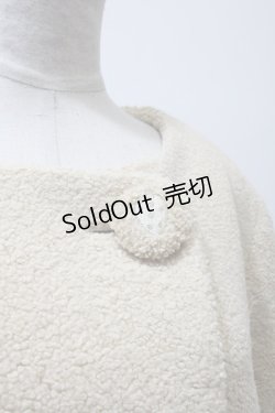 画像3: 【SALE】Franche Lippee / COATプードルファーノーカラーコート  キナリ Y-25-02-13-227-LO-CO-SZ-ZT-C002