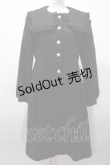 axes femme POETIQUE / スクエアカラーコート  黒 Y-25-02-13-229-AX-CO-SZ-ZT-C002