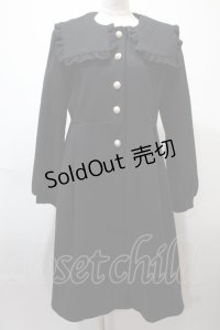 axes femme POETIQUE / スクエアカラーコート  黒 Y-25-02-13-229-AX-CO-SZ-ZT-C002