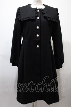画像1: axes femme POETIQUE / スクエアカラーコート  黒 Y-25-02-13-229-AX-CO-SZ-ZT-C002