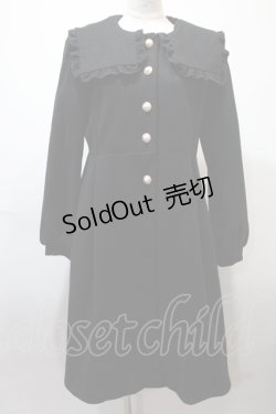 画像1: axes femme POETIQUE / スクエアカラーコート  黒 Y-25-02-13-229-AX-CO-SZ-ZT-C002