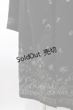 画像3: axes femme / バラ刺繍フード付コート L 黒 Y-25-02-13-230-AX-CO-SZ-ZT-C005