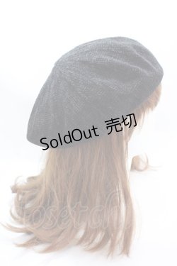 画像3: axes femme / ベレー帽  黒 Y-25-02-13-017-AX-AC-SZ-ZT421