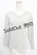 axes femme / 繊細レース長袖インナー M グリーン Y-25-02-16-118-AX-TO-SZ-OS