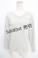 axes femme / 繊細レース長袖インナー M グリーン Y-25-02-16-118-AX-TO-SZ-OS