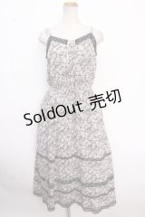 axes femme / 小花柄キャミワンピース M 黒 Y-25-02-16-158-AX-OP-SZ-OS