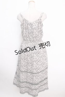 画像2: axes femme / 小花柄キャミワンピース M 黒 Y-25-02-16-158-AX-OP-SZ-OS