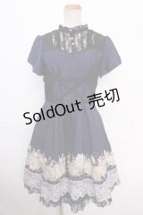 axes femme / フロントレースアップワンピース M 紺 Y-25-02-16-161-AX-OP-SZ-OS