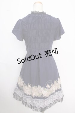 画像2: axes femme / フロントレースアップワンピース M 紺 Y-25-02-16-161-AX-OP-SZ-OS