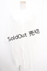 axes femme POETIQUE / シアーロングシャツワンピース M 白 Y-25-02-16-180-AX-OP-SZ-ZI