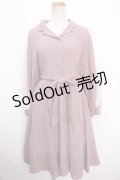 axes femme / チュール袖シャツワンピース M ピンク Y-25-02-16-184-AX-OP-SZ-ZI
