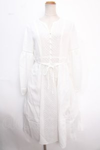 axes femme / シフォンレース切替ワンピース M 生成り Y-25-02-16-189-AX-OP-SZ-OS