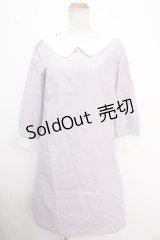 axes femme / 袖デザインワンピース M ラベンダー Y-25-02-16-192-AX-OP-SZ-OS