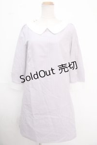 axes femme / 袖デザインワンピース M ラベンダー Y-25-02-16-192-AX-OP-SZ-OS