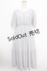 an another angelus / 小花柄レトロワンピース  サックス Y-25-02-16-198-CA-OP-SZ-ZY