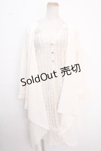 axes femme / レイヤード風ロングカーディガン M 生成り Y-25-02-16-205-AX-TO-SZ-ZI