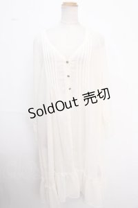 axes femme / ラグランスリーブガウン M 生成り Y-25-02-16-217-AX-TO-SZ-ZI