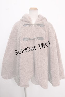 画像1: axes femme / カーリーボアケープポンチョ M モカ Y-25-02-16-233-AX-CO-SZ-ZT-C025