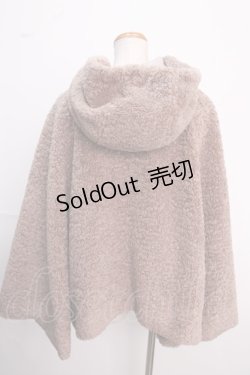 画像2: axes femme / カーリーボアケープポンチョ M モカ Y-25-02-16-233-AX-CO-SZ-ZT-C025