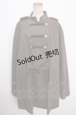 画像1: axes femme / ナポレオンマント風コート M 茶 Y-25-02-16-240-AX-CO-SZ-ZT-C020