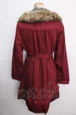 画像2: 【SALE】axes femme / バラ付きトレンチコート L ワイン Y-25-02-16-243-AX-CO-SZ-ZTC025 (2)