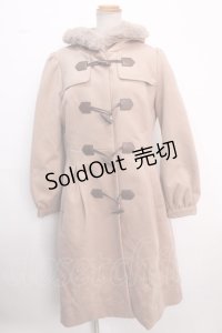 axes femme / パネル刺繍ダッフルコート L 茶 Y-25-02-16-244-AX-CO-SZ-ZT-C025