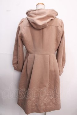 画像2: axes femme / パネル刺繍ダッフルコート L 茶 Y-25-02-16-244-AX-CO-SZ-ZT-C025