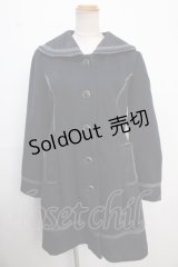 axes femme / 裾レースセーラーコート M 紺 Y-25-02-16-246-AX-CO-SZ-ZT-C020