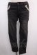 画像1: axes femme / レース配色ストレッチデニム M 黒 Y-25-02-16-250-AX-PA-SZ-ZI (1)