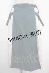 axes femme / サイドプリーツバックル付スカート M グリーン Y-25-02-16-260-AX-SK-SZ-ZS