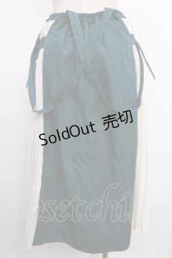 画像2: axes femme / サイドプリーツバックル付スカート M グリーン Y-25-02-16-260-AX-SK-SZ-ZS
