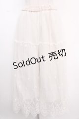 axes femme / チュールレースフレアパンツ  キナリ Y-25-02-16-263-AX-PA-AS-ZI
