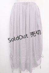 axes femme / サテン裾レーススカウチョ  ラベンダー Y-25-02-16-264-AX-PA-AS-ZY