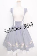 Amavel / Pansy Floral Melodyスカート  ブルー Y-25-02-16-273-CA-OP-SZ-ZY