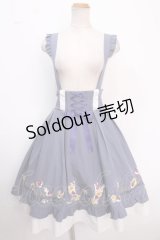 Amavel / Pansy Floral Melodyスカート  ブルー Y-25-02-16-273-CA-OP-SZ-ZY