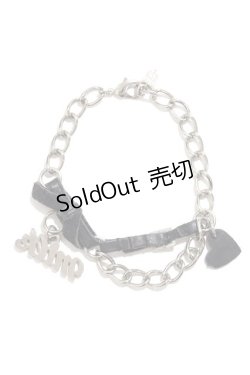 画像2: MILK / レザーリボンブレスレット  ブラック×シルバー Y-25-02-16-029-ML-AC-SZ-ZY