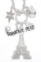 MILK / エッフェル塔ネックレス  シルバー Y-25-02-16-004-ML-AC-SZ-ZY