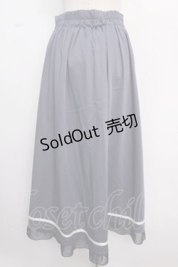 画像2: axes femme / 薔薇刺繍フィッシュテールスカート M ブルー Y-25-02-18-050-AX-SK-SZ-ZI