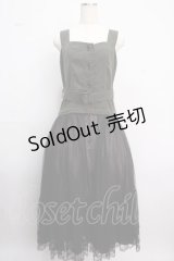 axes femme / チュール切替ジャンスカ M グリーン Y-25-02-18-079-AX-OP-SZ-ZI