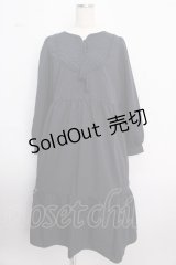 axes femme / キルティングブロッキングワンピース F 紺 Y-25-02-18-089-AX-OP-SZ-ZT425