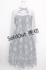 axes femme / フラワープリントレースワンピース F 紺 Y-25-02-18-090-AX-OP-SZ-ZI