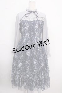 axes femme / フラワープリントレースワンピース F 紺 Y-25-02-18-090-AX-OP-SZ-ZI