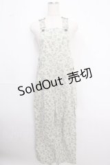 MILK / Back ribbonオーバーオール  クリーム×ブルーフラワー Y-25-02-18-093-ML-OP-SZ-ZY