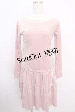 画像1: MILK / ベロアワンピース  ピンク Y-25-02-18-095-ML-OP-SZ-ZT