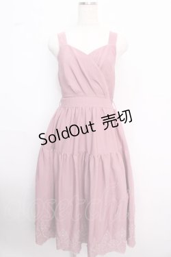 画像1: axes femme POETIQUE / 裾スペード刺繍ジャンスカ M ピンク Y-25-02-18-106-AX-OP-OW-ZH
