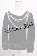 MILK / Snowトップス  ブラック Y-25-02-18-015-ML-TO-SZ-OS
