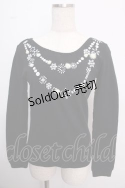 画像1: MILK / Snowトップス  ブラック Y-25-02-18-015-ML-TO-SZ-OS
