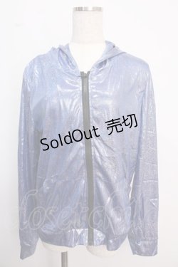 画像1: ACDC RAG / ラメZIPパーカー  青 Y-25-02-18-020-PU-TO-SZ-ZT253